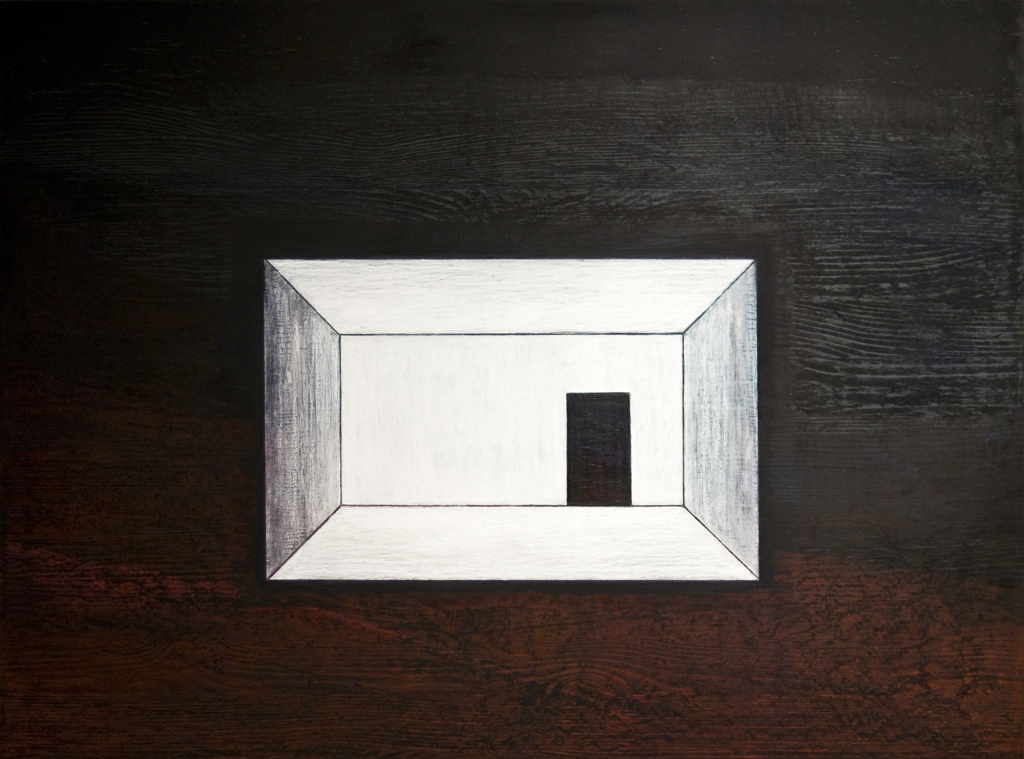 4. Edasi ei saa, 2011,õlipastell puidul, 80 x 60 cm