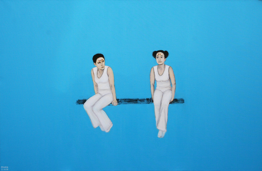 5.Dilemma, 2008,akrüül lõuendil, 87 x 60 cm, erakogus